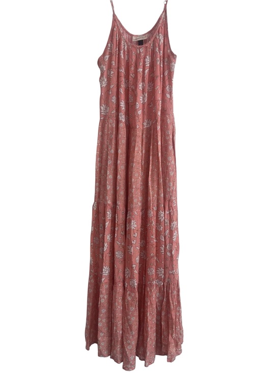 Universal Thread Dresses & Skirts - Universal Thread Pink Floral Tiered Maxi Dress – Size Medium